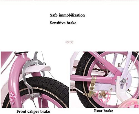 SYGA Princess Bicycles for Kids 4-7 Years Old 16-inch Children's