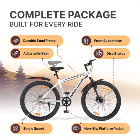 Urban Terrain Galaxy Pro High Performance Mountain Cycles For Men  With Dual Disc Brake T (inch) Road Cycle