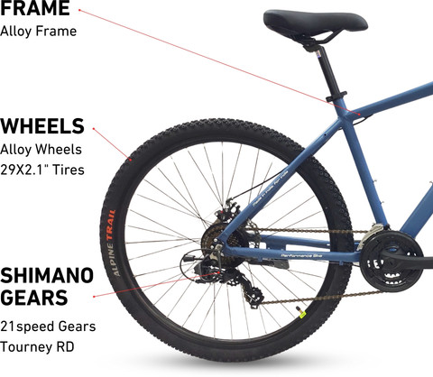 OMO Zozila Ace | 21 Shimano Gears | Lockout Suspension 29 T (inch