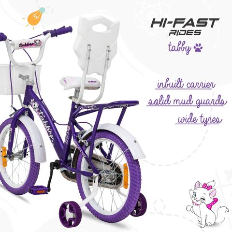 Hi-Fast Tabby Kids Cycle For 4 Years to 7 Years Semi Assembled 16 T ...