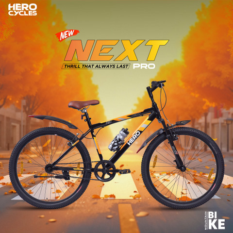 HERO EC NEXT 26T SPORTS FS VB BK OR SKD ALFA 26 T (inch) Mountain