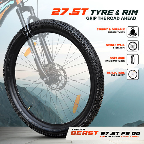 LEADER Beast Ultimate Adventure Bike with Front Suspension