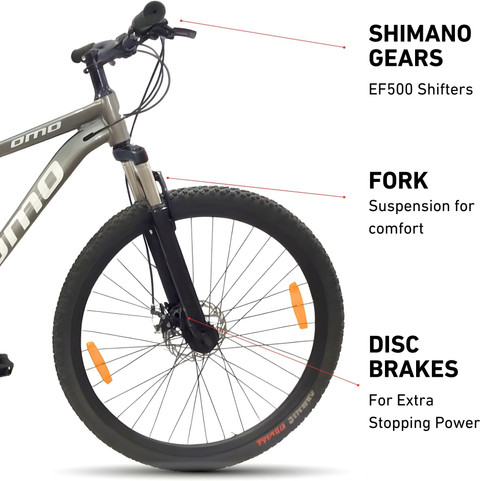 OMO Zozila Ace | 21 Shimano Gear | Lockout Suspension 29 T (inch