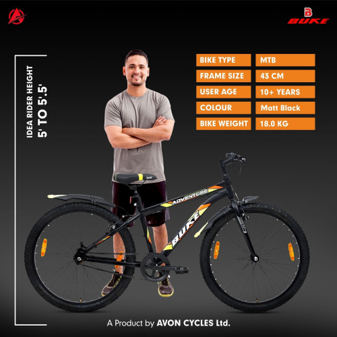 AVON ADVENTURE MTB Cycle for Men with V Brake 85% Pre Fitted