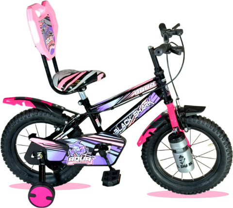 Black Shark Aqua 14 Inches Bike for Kids Bicycle for Boys Girls