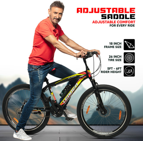 Hybrid Bike Size Bike For 6ft Man LEADER Ultima Multi Speed Hybrid