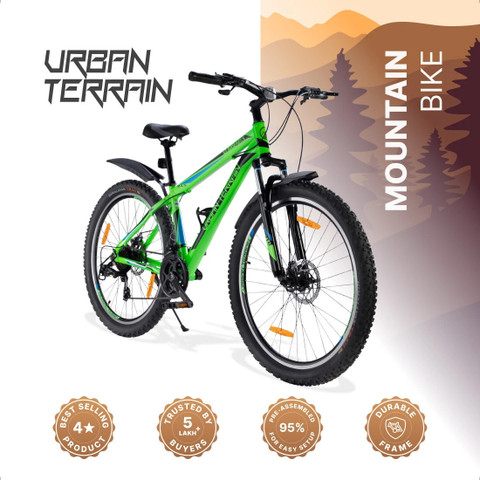 Urban Terrain Alloy MTB Cycle for Men with 21 Gear, Dual Disc  Brake GST Savings T (inch) Road Cycle
