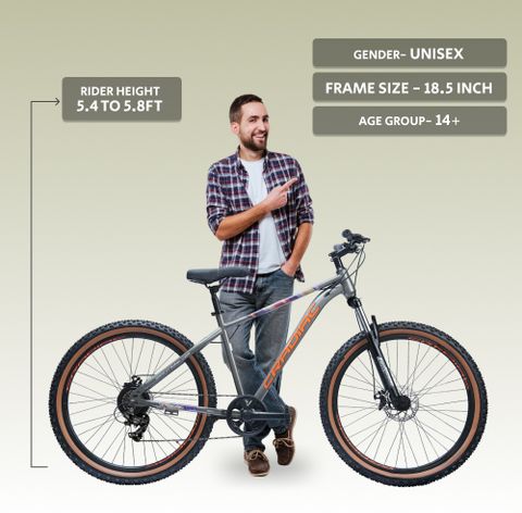 CRADIAC DEXTER 7 SPEED|FRONT SUSPENSION FORK|JAK DUAL DISC BRAKE