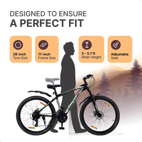 Urban Terrain UT1000S26 Steel 26T MTB Cycles Shimano Geared for