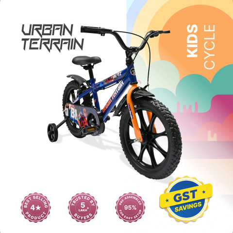 Urban Terrain Blitz Cycles 16T for Boys/Girls Kids Ages to Comes with  Training Wheels 16 T (inch) Hybrid Cycle/City Bike