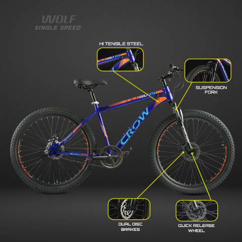 Crow WOLF SINGLE FULLY FITTED NON-GEARED MTB FRONT