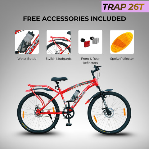 ROOTLINE TRAP 7020 24T Mountain Single Speed Red Front Suspension