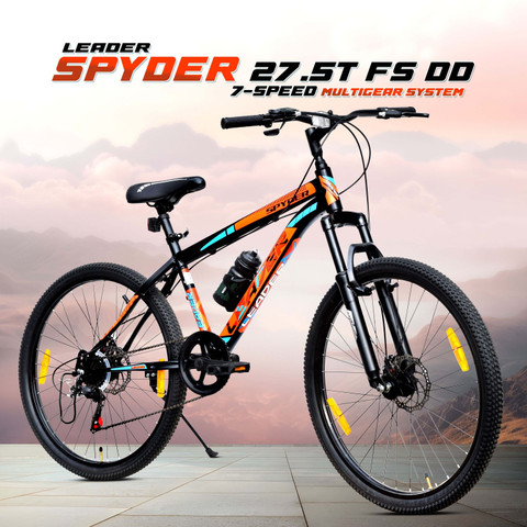 LEADER Spyder MultiSpeed (7 Speed) Mountain Bike with FS DD Brake T  (inch) Hybrid Cycle/City Bike