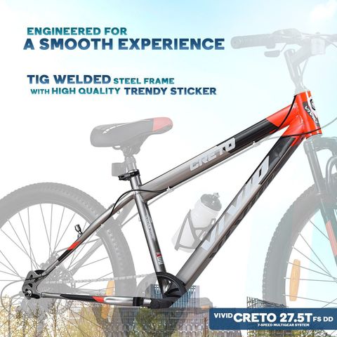 VIVID Creto 29T Multispeed Cycle for Men with Front Suspension