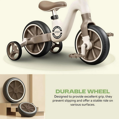 AMBERZ 3-in-1 Convertible Kids Smart Tricycle/Bicycle/Balance Bike for  Toddlers 12 T (inch) Folding Bikes/Folding Cycle - Main Image