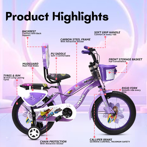 VESCO Super Girl 16 T (inch) BMX Cycle Price in India Buy VESCO