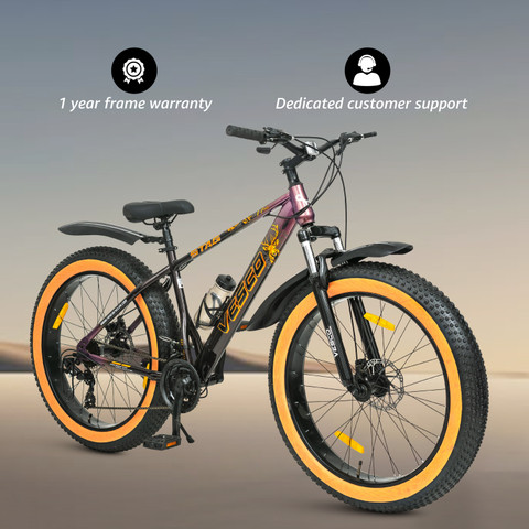 Disc Brake Cycle For Men And Women VESCO Stag 26T- 21 Gears Fat