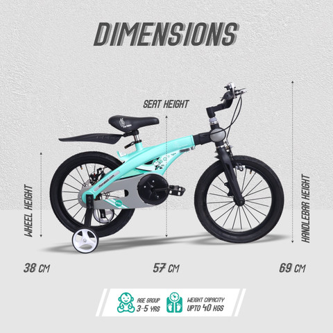 R for Rabbit The Smart Plug and Play Kids Cycle (14 inches/T For