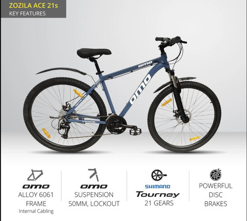 OMO Zozila Ace 21 Shimano Gear Lockout Suspension 29 T (inch) Mountain  Cycle - Main Image