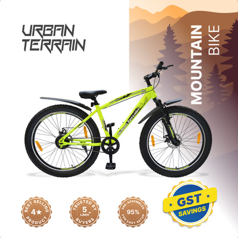 Urban Terrain Bolt Pro Mountain Bike for Men with Dual Disc Brakes  T (inch) Road Cycle