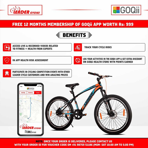 LEADER Griffin MTB cycle with Dual Disc Brake and Front Suspension