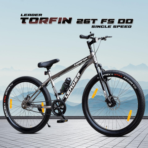 LEADER TORFIN MTB Cycle with Dual Disc Brake Front Suspension 26