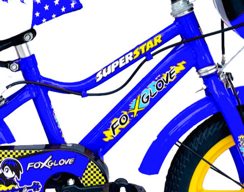 Wheel 14 Frame Bike Age FOXGLOVE SUPERSTAR 14 INCH BLUE PVC