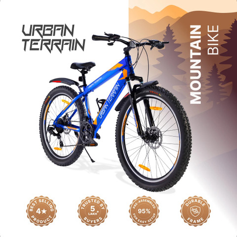Urban Terrain Mountain Bike Shimano Geared Cycles for Men with Dual Disc  Brake MTB UT1001 T (inch) Road Cycle