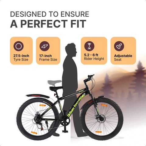 Urban Terrain Bolt Pro Steel Frame MTB Cycle for Men with