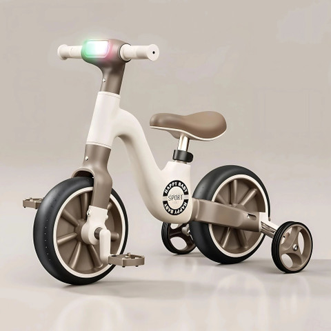 AMBERZ 3-in-1 Convertible Kids Smart Tricycle/Bicycle/Balance Bike for  Toddlers 12 T (inch) Folding Bikes/Folding Cycle