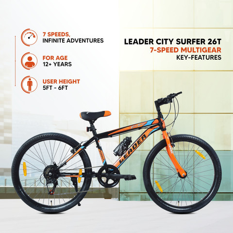 LEADER CITY SURFER 26T MTB Cycle Speed 26 T (inch) Mountain