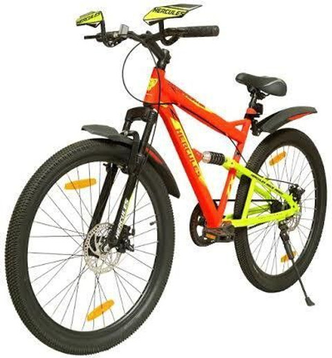 HERCULES BlackHunter ZX DX2 26T Neon Red 26 T Mountain Cycle_J1 26