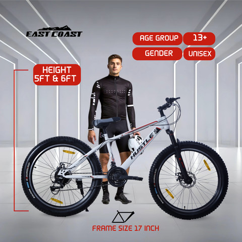 Mountain Bike Big Man Small Bike EAST COAST HUSTLE 21 SPEED 26T