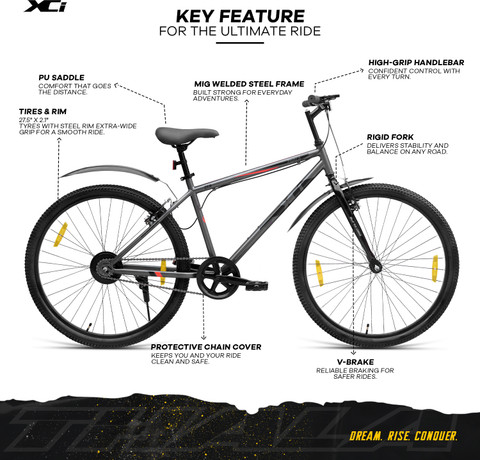 XCi Thala Single Speed Cycle for Men T (inch) Mountain Cycle