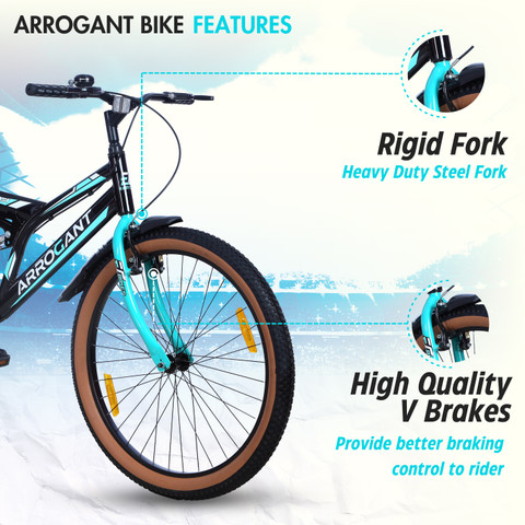 EAST COAST ARROGANT 26T Cycle With Inbuilt Carrier (center SeaGreen 26 T  (inch) Hybrid Cycle/City Bike