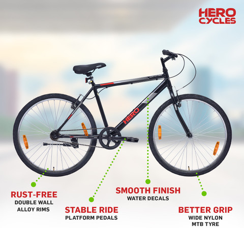 26t Hero City Ride Cycle Buy Hero Bonfire 26T 26-Inch MTB