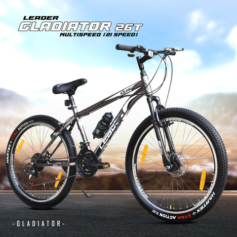 LEADER Gladiator 26tT Multi Speed [21 Speed] Cycle with Front and