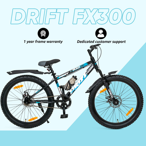 16 Inch Size Bike For 5ft Boy VESCO Drift FX300 24T Semi Fat Bike