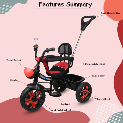 Bike Tricycle Best Push Along Trike Baby Push Bike HOMCOM In Trike