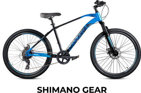 CRADIAC BLACK NINJA 7 SPEED|FRONT SUSPENSION FORK| DUAL DISC BRAKE