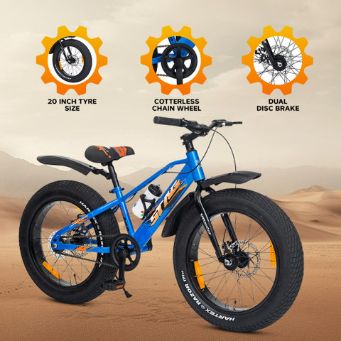 VESCO STAG Fat Bike D/D Brakes for to Years Kids 20 T (inch) Fat  Tyre Cycle