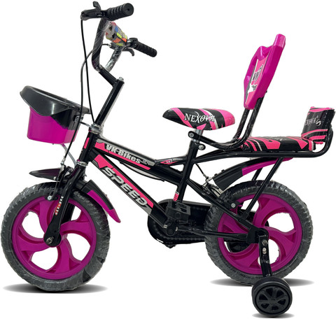 BYKING Premium Kids Cycle Double Gaddi With Front Rear Light 14