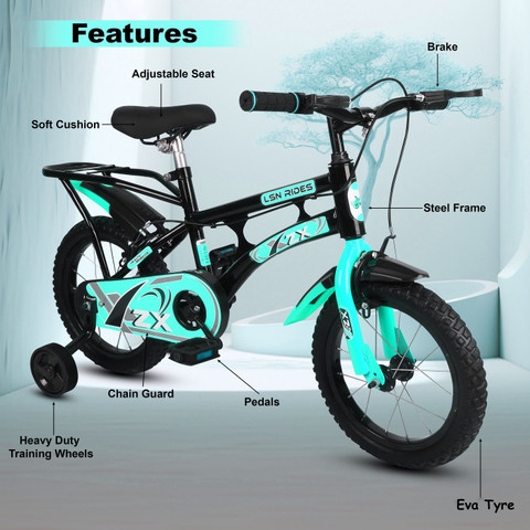 まぁにぃ Xaipro 14T XZX SEAGREEN CYCLE FOR BOYS AND GIRLS 14 T (inch) BMX