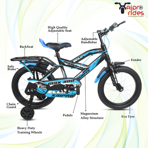 xaipro plus 16T Xaipro Max-300 Kids Cycle Ideal for 5-7 years Sky Colour  (90% ASSEMBLED) 16 T (inch) Mountain Cycle