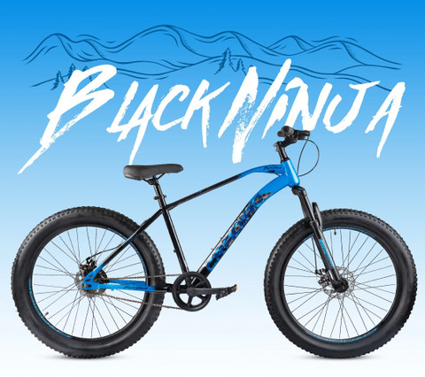 CRADIAC BLACK NINJA SINGLE FAT BIKE DUAL DISC 26 T (inch