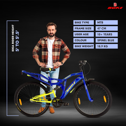 Buke DRACO 26T MTB Cycle for Boys Men with V Brake Carrier 85