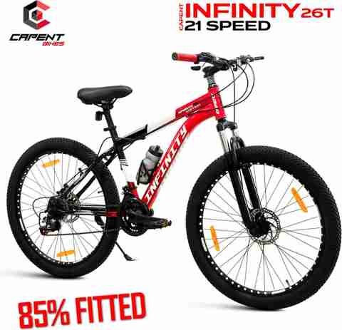 CAPENT INFINITY 21 Speed Geared Mountain/MTB Cycle with Alloy Rim