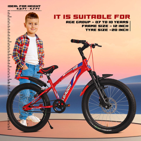 LEADER SPEEDY BIKE 20T KIDS CYCLE WITH FRONT SUSPENSION AND DISC