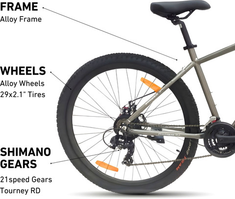 OMO Zozila Ace | 21 Shimano Gear | Lockout Suspension 29 T (inch