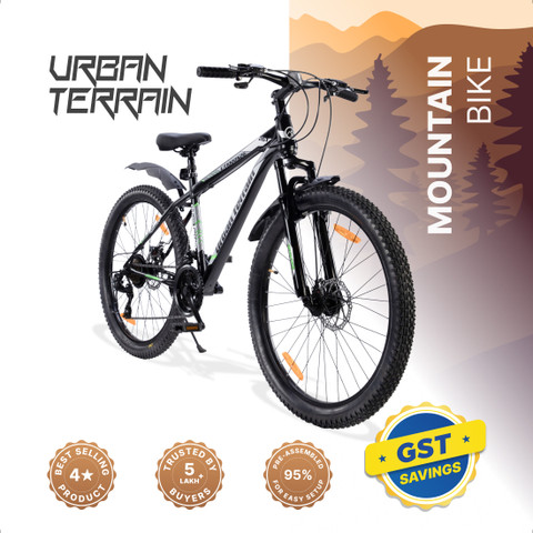 Urban Terrain UT1000S26 Steel 26T MTB Cycles Shimano Geared for